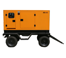 上海東明移動拖車發(fā)電機，玉柴柴油低噪音發(fā)電機